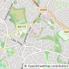 Map of Upper Gornal Dudley, West Midlands