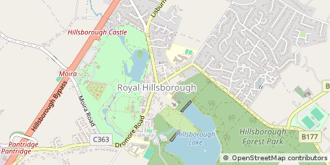 Map of Hillsborough