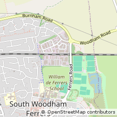 Map of Chelmsford, Essex