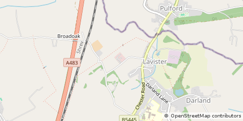Map of Wrexham
