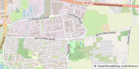 Map of Basildon, Essex