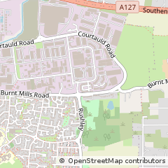 Map of Basildon, Essex