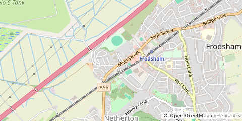 Map of Frodsham, Cheshire