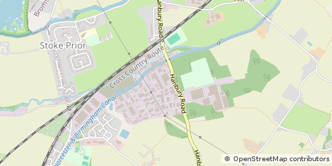 Map of Stoke Prior, Bromsgrove