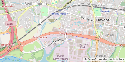 Map of Havant, Hampshire