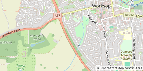 Map of Worksop