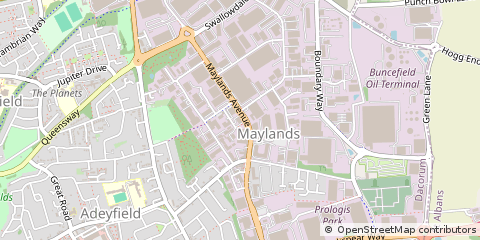 Map of Hemel Hempstead, Hertfordshire