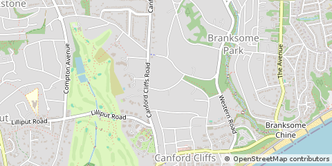 Map of Poole, Dorset