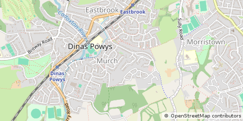 Map of Dinas Powys