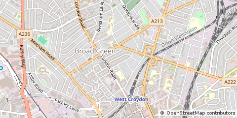 Map of Croydon