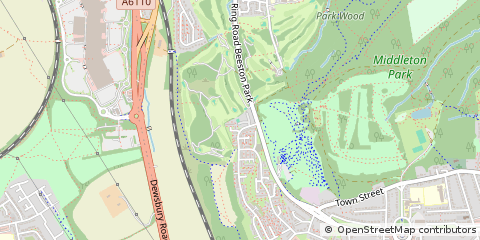 Map of Leeds, West Yorkshire