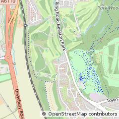 Map of Leeds, West Yorkshire