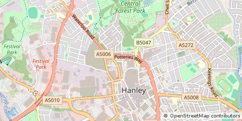 Map of Stoke-on-Trent