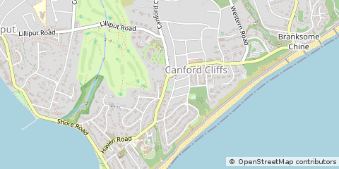 Map of Poole, Dorset