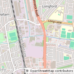 Map of Warrington, Cheshire