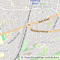 Map of Reading, Berkshire