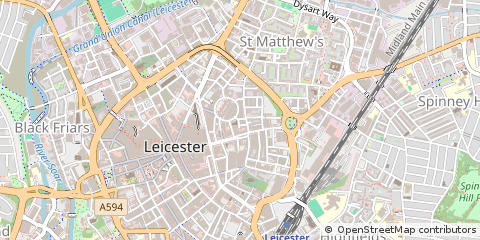 Map of Leicester