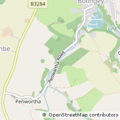 Map of Perranporth, Cornwall