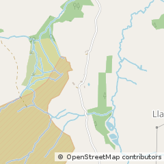 Map of Builth Wells, Powys
