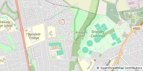 Map of Luton, Bedfordshire