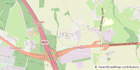 Map of Brentwood, Essex