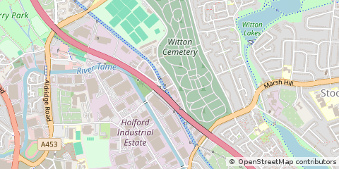 Map of Birmingham, West Midlands