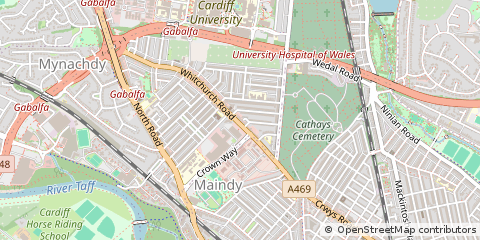 Map of Cardiff