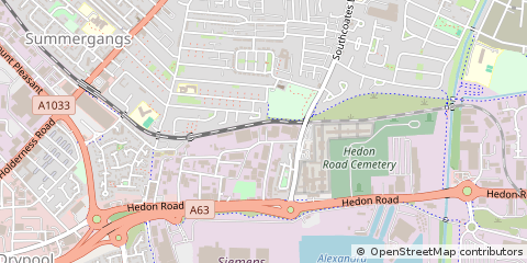 Map of Hull, East Yorkshire