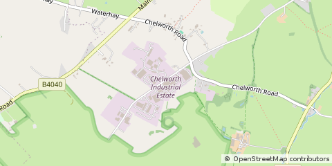 Map of Swindon, Oxfordshire