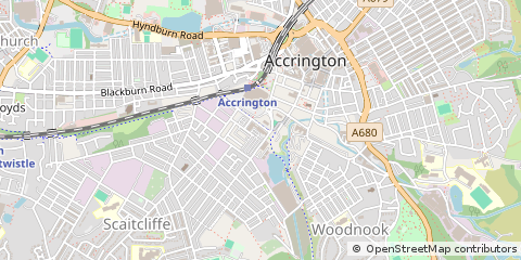 Map of Accrington