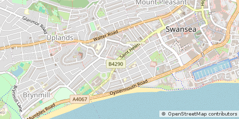 Map of Swansea