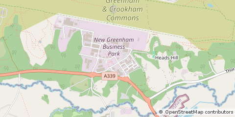 Map of Newbury, Berkshire