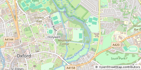 Map of Oxford, Oxfordshire
