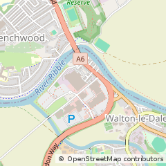 Map of Preston, Lancashire