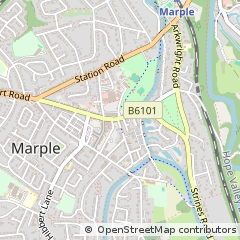 Map of Stockport, Cheshire