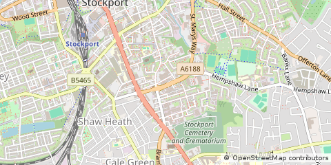 Map of Stockport