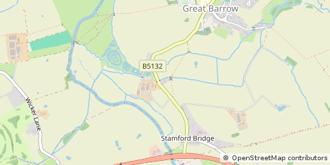 Map of Great Barrow, Cheshire