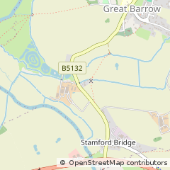 Map of Great Barrow, Cheshire