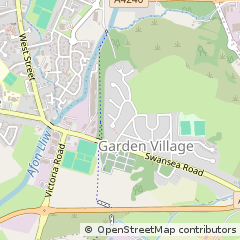 Map of Swansea, West Glamorgan
