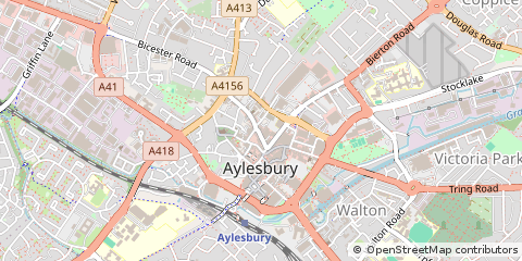 Map of Aylesbury, Buckinghamshire