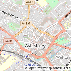Map of Aylesbury, Buckinghamshire