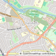 Map of Cardiff, South Glamorgan