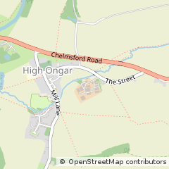 Map of High Ongar, Essex
