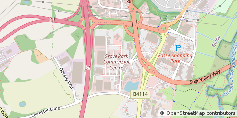 Map of Leicester