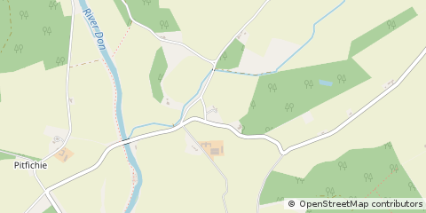 Map of Inverurie, Aberdeenshire