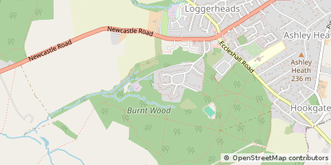 Map of Market Drayton, Shropshire