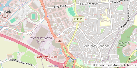 Map of Reading, Berkshire