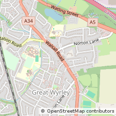 Map of Walsall, West Midlands
