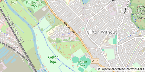 Map of York, North Yorkshire