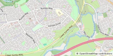 Map of Reading, Berkshire